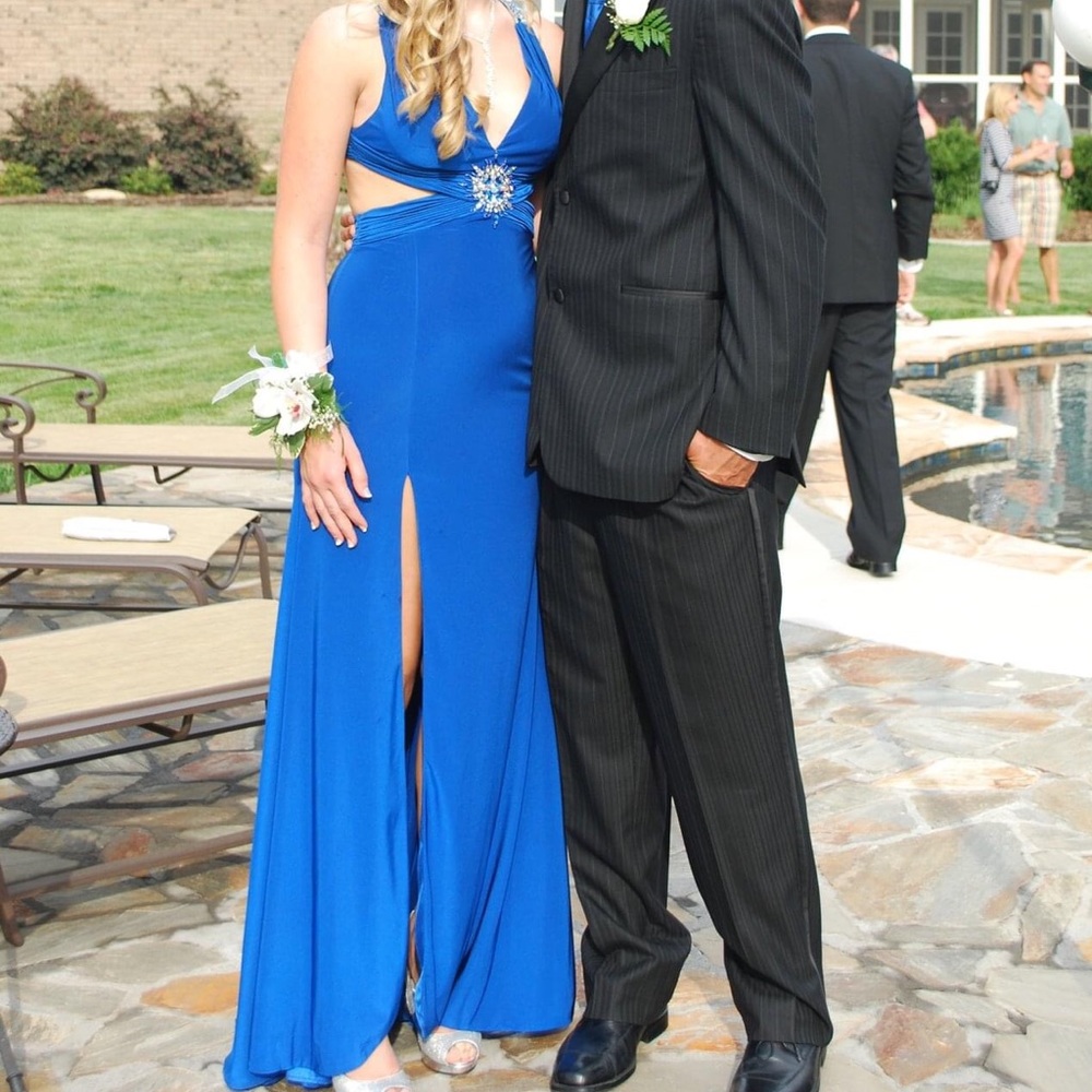 Royal blue prom dress size 2